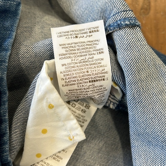 Mini Boden pull on denim jean mini skirt - Picture 4 of 5